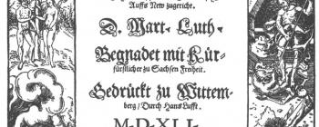 Image for The Frontispiece of Luther's Bible