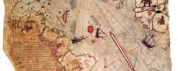 Image for Surviving fragment of the world map of Piri Reis (1513)