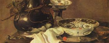 Image for Jan Treck, Still Life with a Pewter Jug and Two Porcelain Plates (1649)