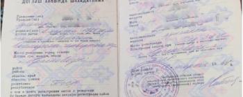 Image for Birth certificate (Kazakhstan)